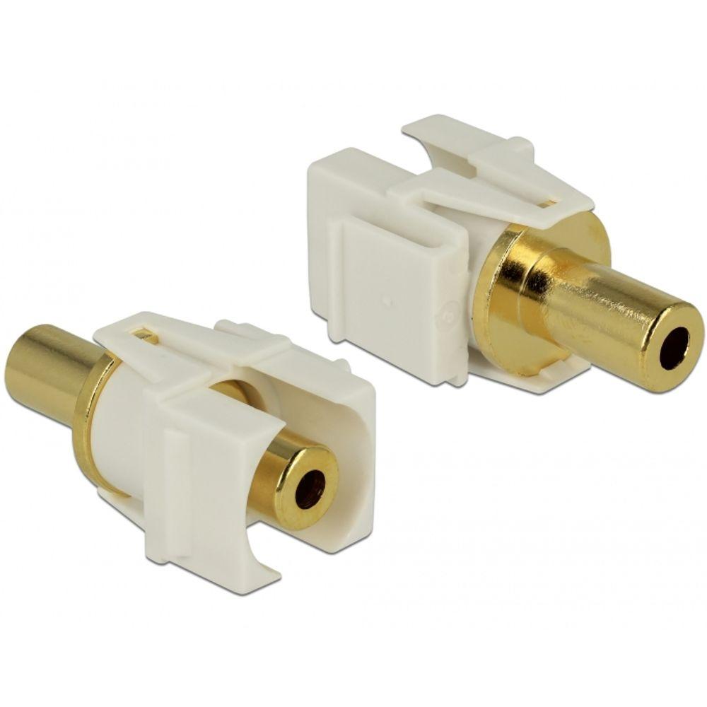 Keystone module Stereo jack 3.5 mm female > Stereo jack 3.5 mm female - Delock