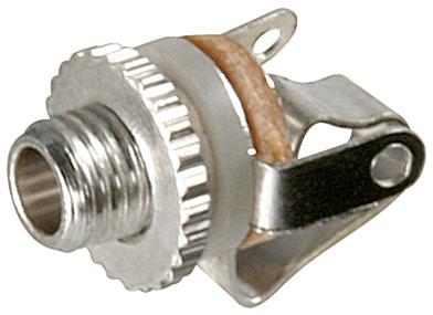 Image of Jack panal socket - 2.5 mm - mono open type - Goobay