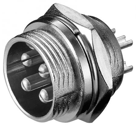 Image of Microphone panel plug 4-poles - Goobay