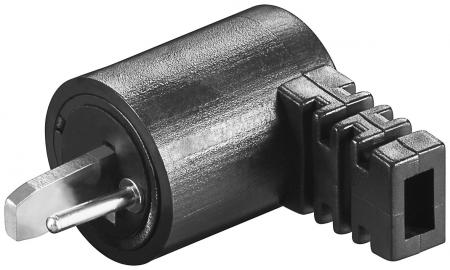 Image of Loudspeaker plug with screw connection right angled version - Goobay