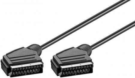 Image of Scart cable 1,5 m 21 pin connected scart plug > scart plug - Goobay