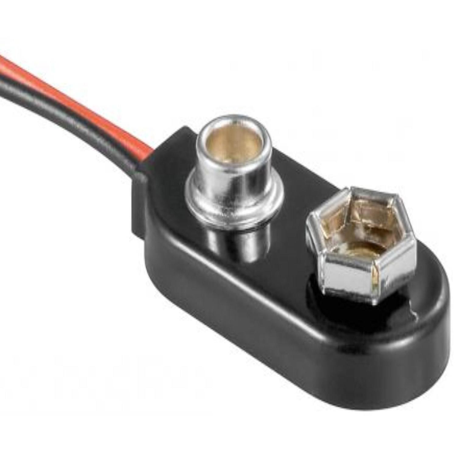 9V blok batterij aansluitclip