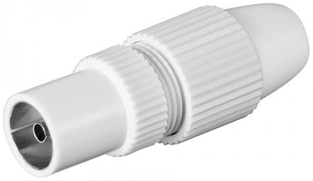 Image of Coaxial jack 9,5 mm, quick-type plastic housing - Goobay