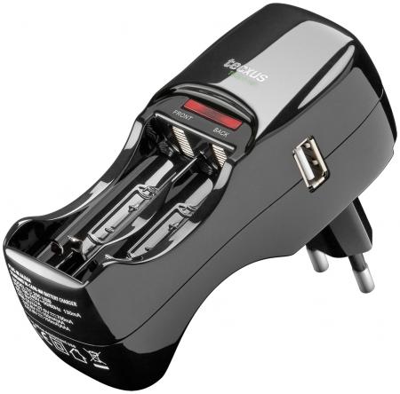 Image of Plug in charger for NiMH / NiCD& USB - Goobay