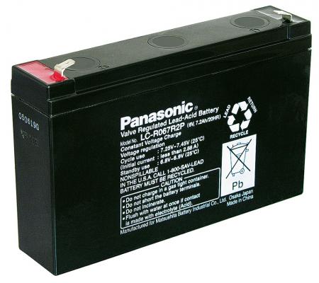 Image of Lead acid battery (Panasonic) Panasonic: LC-R067R2P (Faston 187 - 4,8m