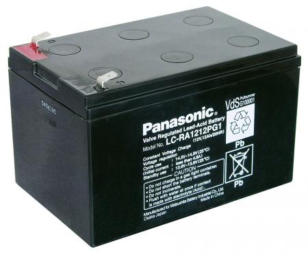 Image of Lead acid battery (Panasonic) Panasonic:LC-RA1212PG1 (Faston 250 - 6,3