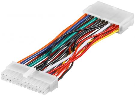 Image of PC Power supply cable 24 pin ATX plug > 20 pin ATX jack - Goobay
