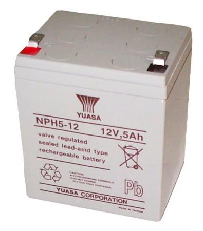 Image of Lead acid battery (Yuasa), NPH5-12 (High Current) 12V 5Ah (Faston 230