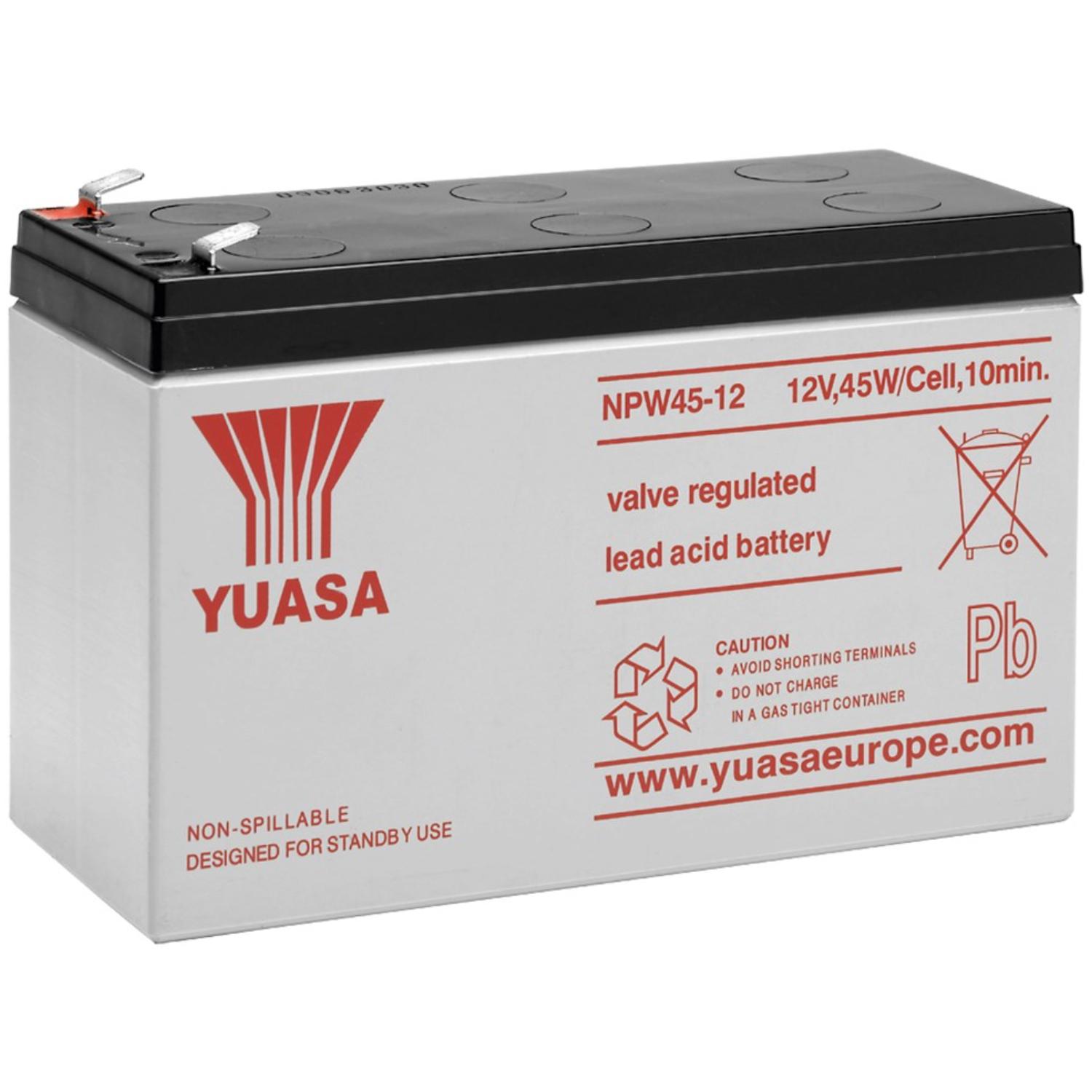 Image of Lead acid battery (Yuasa), NPW45-12 High Performance 12V 8,5Ah (Faston