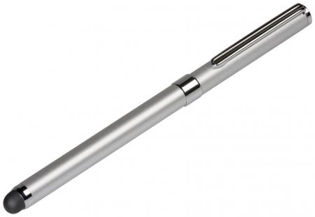 Image of Touchpen for capacitive Touchscreens (silver) with ballpoint pen - Goo