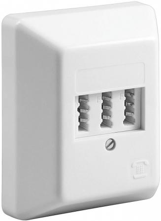 Image of TAE wall plate wall mount NFF - white for 2 phones and 1 n-encoded ex