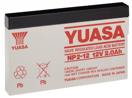 Image of Lead acid battery (Yuasa) Yuasa: NP2-12 (Faston 187 - 4,8mm) - Goobay