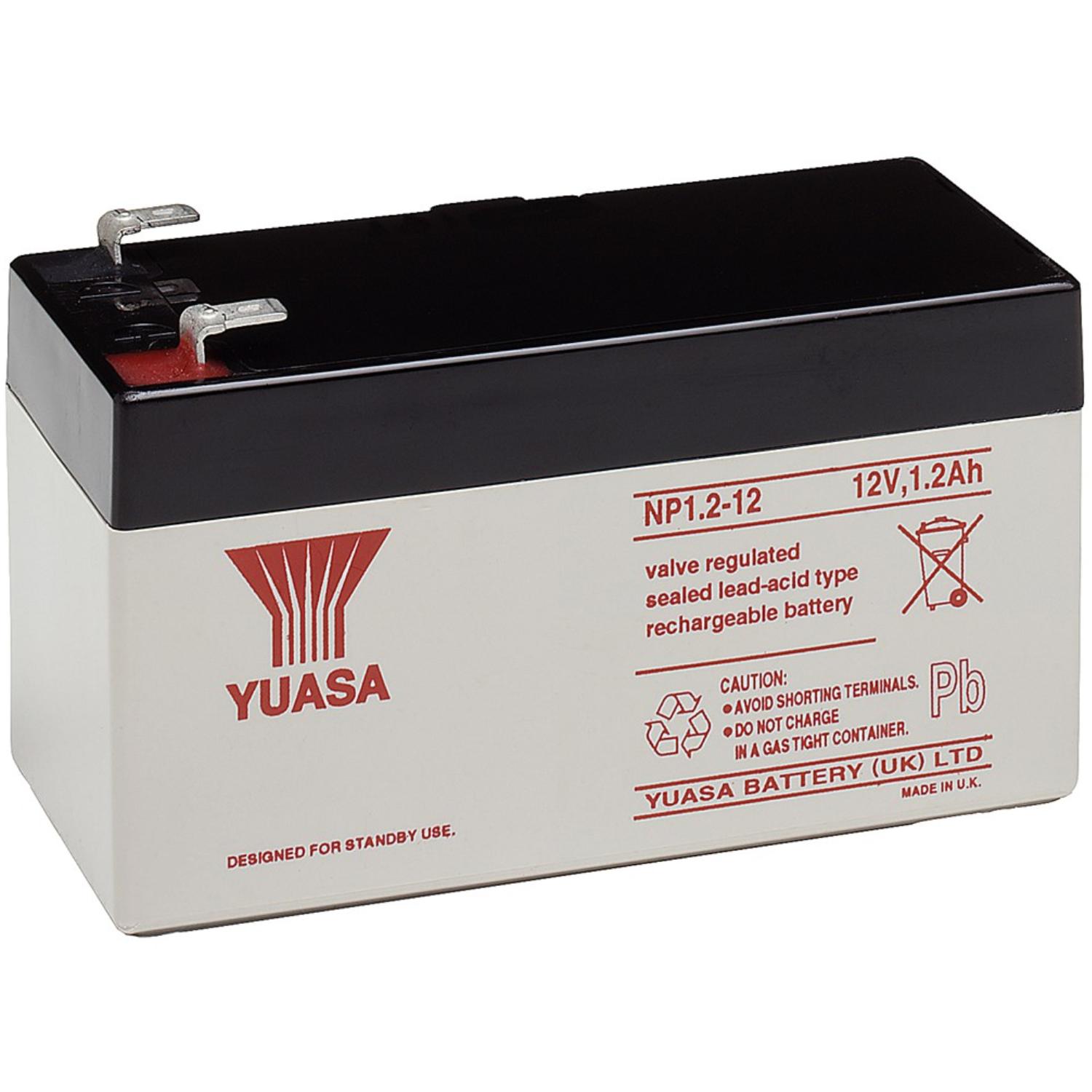 Image of Lead acid battery (Yuasa) Yuasa: NP1.2-12 (Faston 187 - 4,8mm) - Gooba