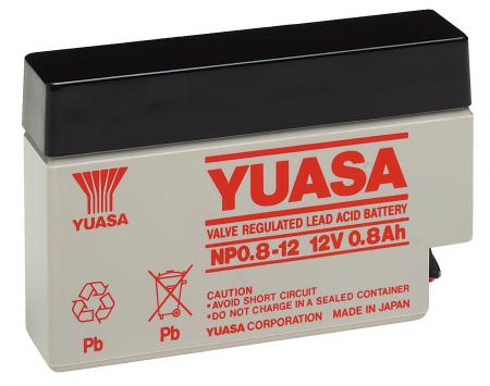 Image of Lead acid battery (Yuasa) Yuasa: NP0.8-12 (JST-Plug) - Goobay