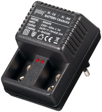Image of 9V Plug-in charger Ni-Cd/Ni-Mh for 1 to 2 9V cells - Goobay