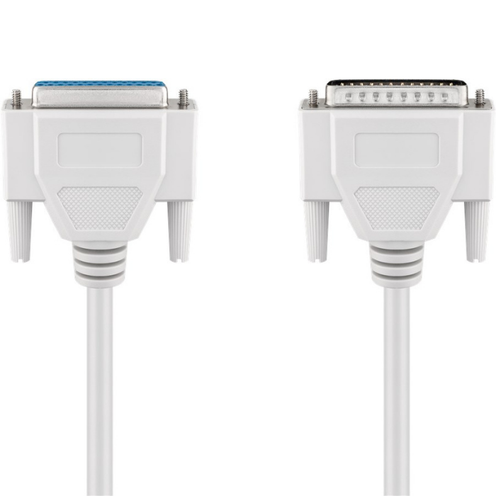 Image of SUB-D cable 25 pin SUB-D plug>25 pin SUB-D jack - Goobay