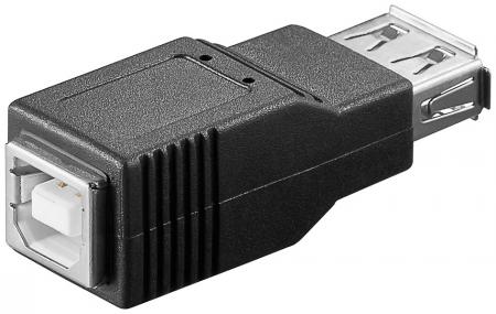 Image of USB 2.0 Hi-Speed Adaptor A jack > B jack - Goobay