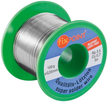 Image of Solder ? 0,35 mm 100 g reel material : L-Sn / Ag 3,5% / Cu 0,7% - Goob