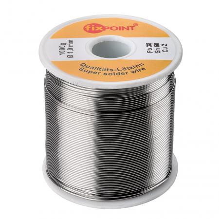 Image of Solder ? 1,0 mm 1000 g spool material : L-Sn 60% / Pb 38% / Cu 2% - Go