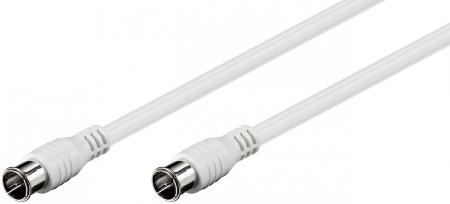 Image of SAT antenna cable white, 3.50 m (100% shielded) quick F-plug/ quick F-