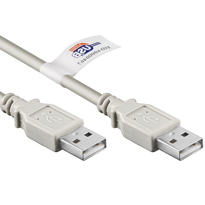 Image of USB 2.0 Hi-Speed cable inchesAinches plug > inchesAinches plug - Gooba