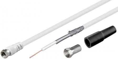 Image of 25 m coaxial cable double shielded 3C- with one side assembled and acc