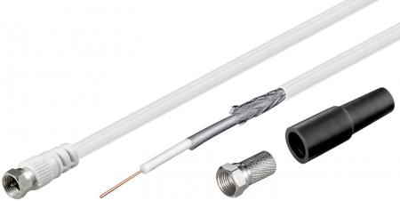 Image of 10 m coaxial cable double shielded 3C- with one side assembled and acc
