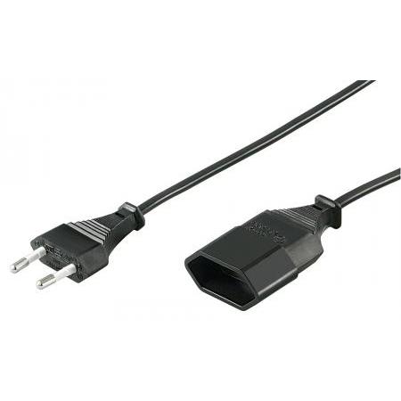 Image of Power cable extension 2m euro plug > euro jack - Goobay