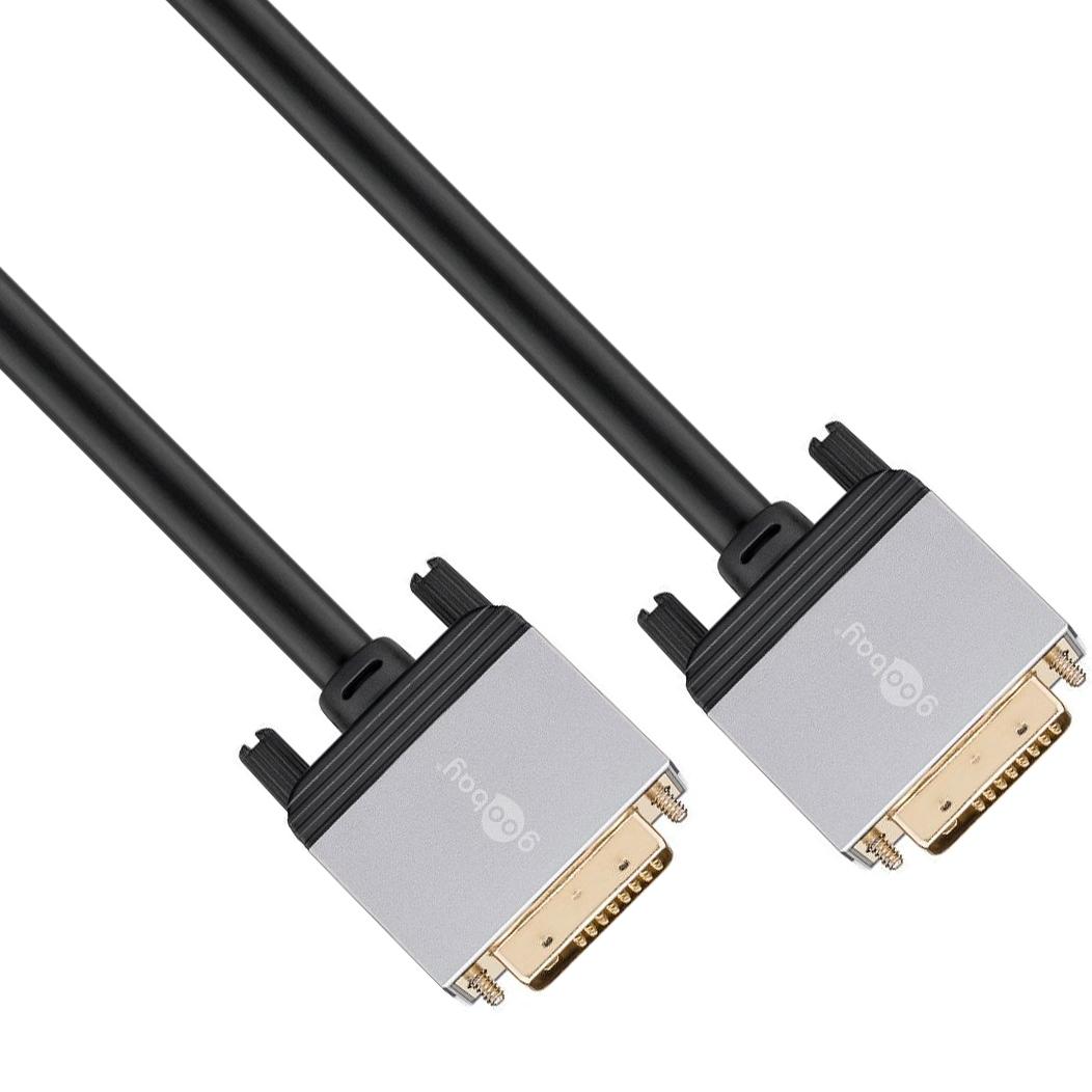 DVI-D dual link kabel 24+1 Winkel - Goedkoop bij allekabels.nl