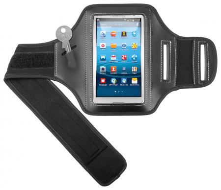 Image of Arm belt black/black grip-fastener for Samsung Galaxy S2, Galaxy S3, G