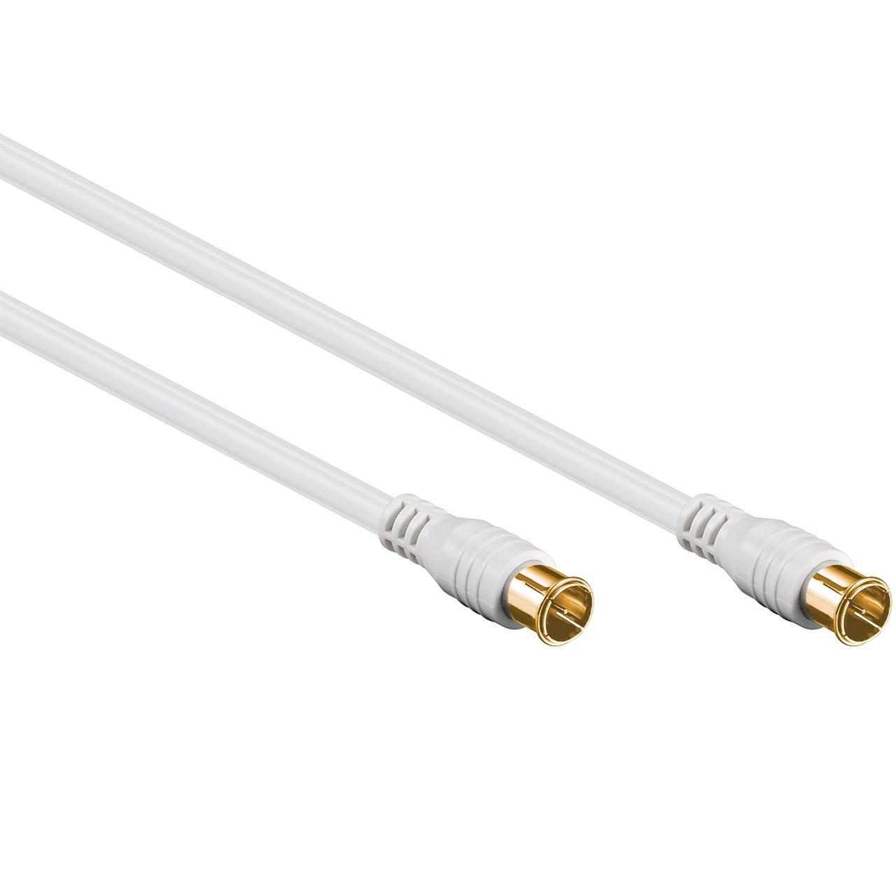 Image of SAT antenna cable (100% shielded, gold plated) quick F-plug/quick F-pl