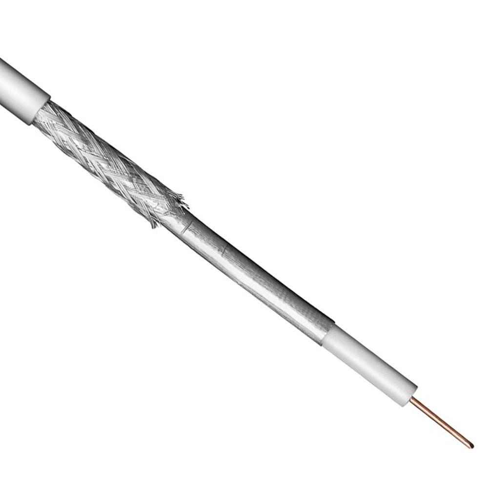 Image of Coaxial cable (CCS) 100dB 2x shielded Class A 100m 100m on a plastic -
