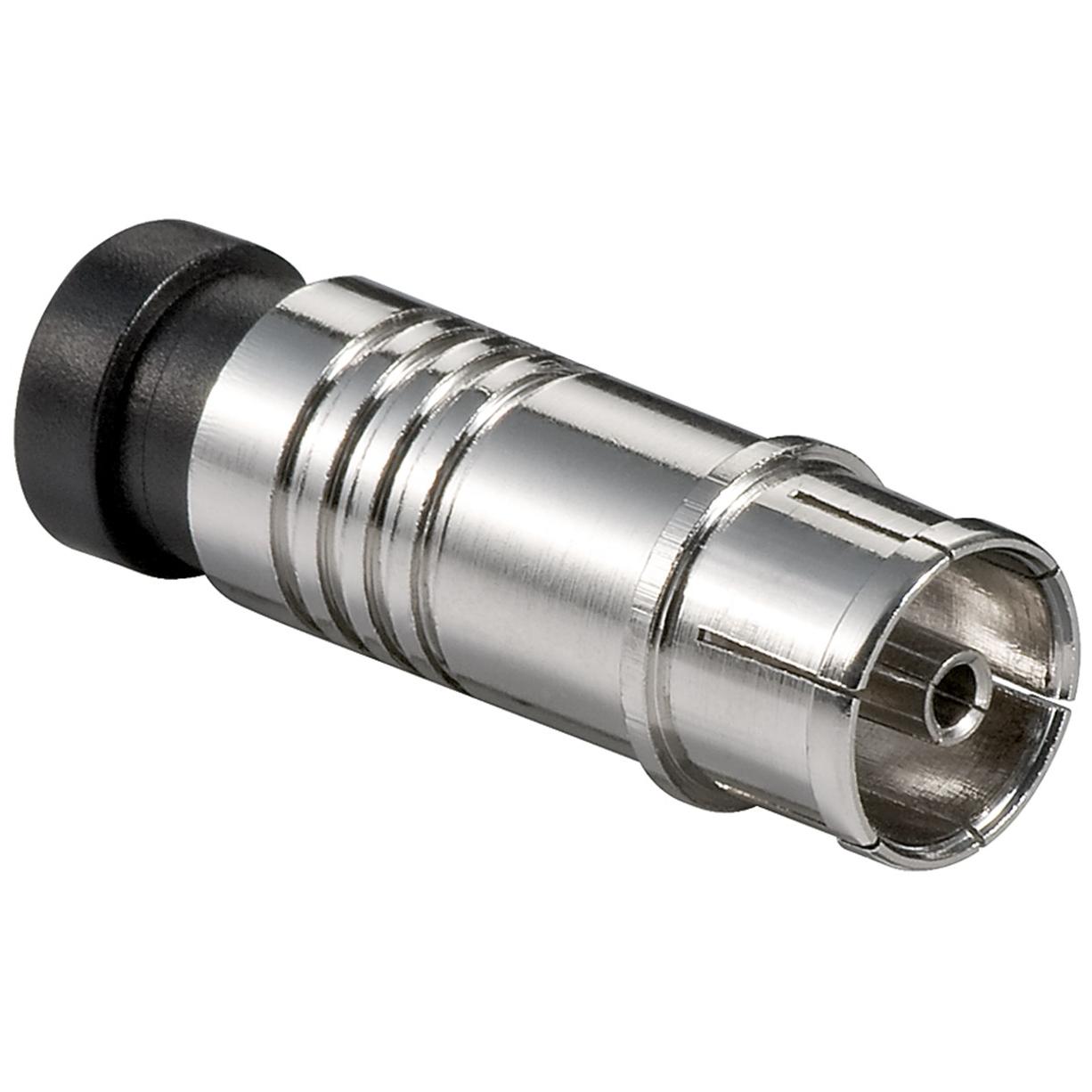 Image of Coaxial-compression-jack (IEC), for outer-? 7,0 mm metal - Goobay