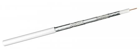 Image of Coaxial cable (CU) 125dB 5x shielded Class A++ 100m 100m on a plasti -