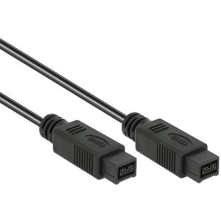 Image of FireWire+ cable 9 pin plug > 9 pin plug - Goobay