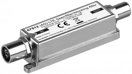 Image of LTE blocking filter Blocking filter for DVB-T, coax-jack/coax-plug - G