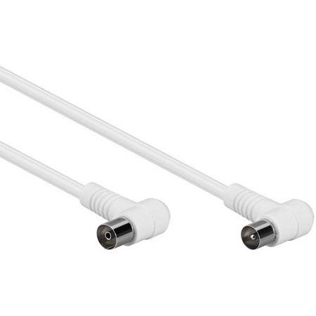 Antenne Kabel Coax Haaks - Wit