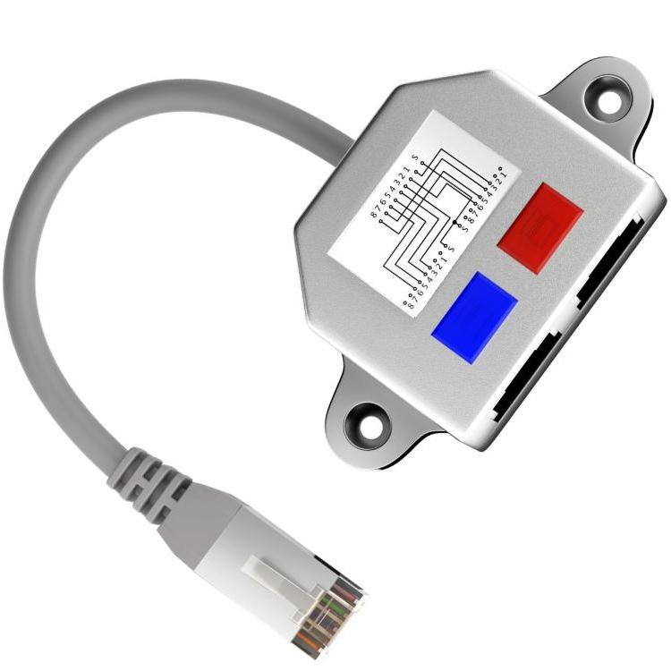 Image of Cable splitter for network connections Pinout 2x ISDN - Goobay
