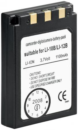 Image of Digital camera accu for Olympus LI-10B, LI-12B/ Sanyo DB-L10 - Goobay
