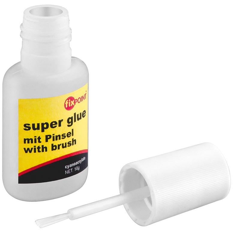 Super glue 10 gram bottle with brush