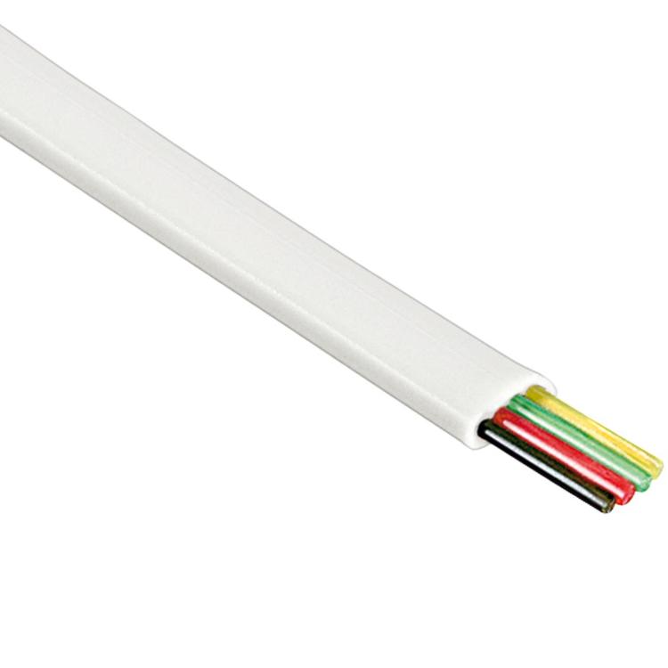 DSL kabel op rol - 100 meter - Wit - Goobay