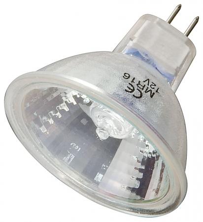 Image of Dichroic halogen bulb with cover socket MR16 20 W 12? spot - Goobay