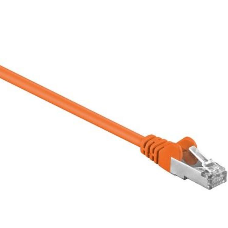 F/UTP Cat 5e - 0.5 meter - Oranje - Goobay
