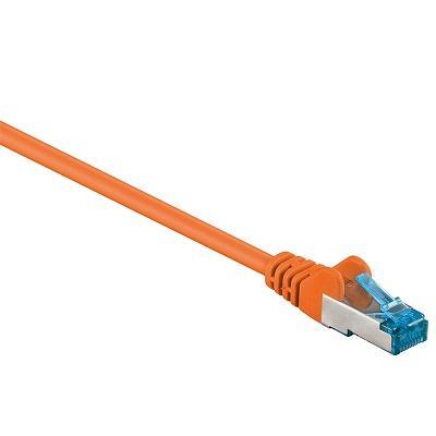 Image of CAT 6a Network cable, LS0H S/FTP 2x shielded: PIMF + braid shield 2x R