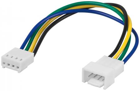 Image of PC Power supply cable 4 pin plug > 4 pin jack - Goobay