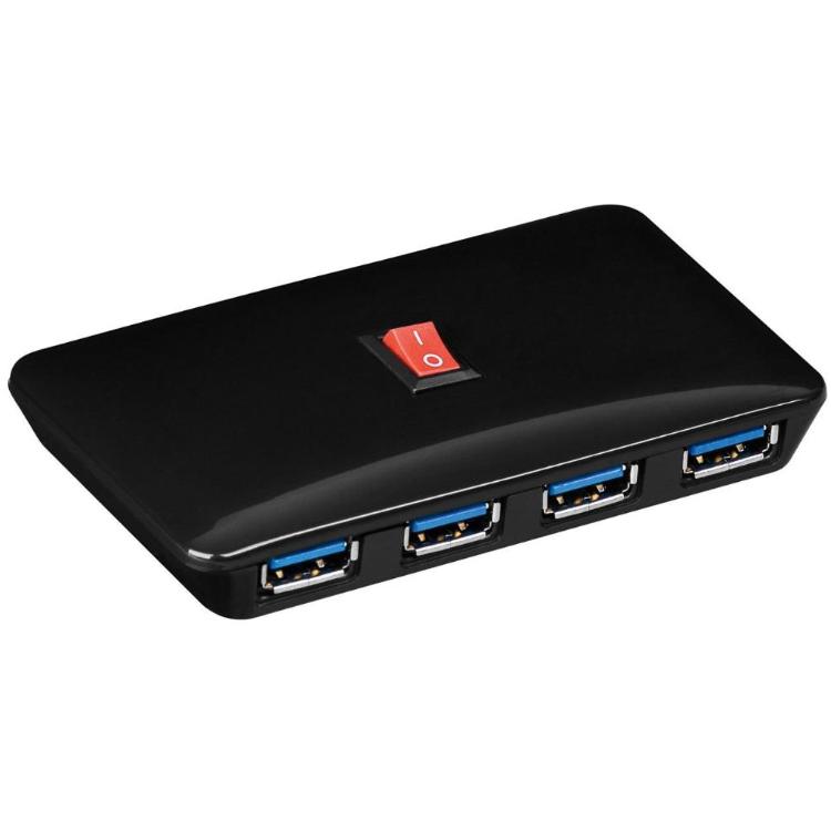 Image of Goobay 4 poorten USB 3.0 hub Zwart