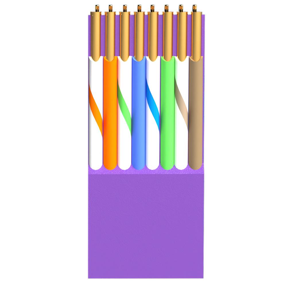 U/UTP Cat 5e - 15 meter - Paars - Allteq