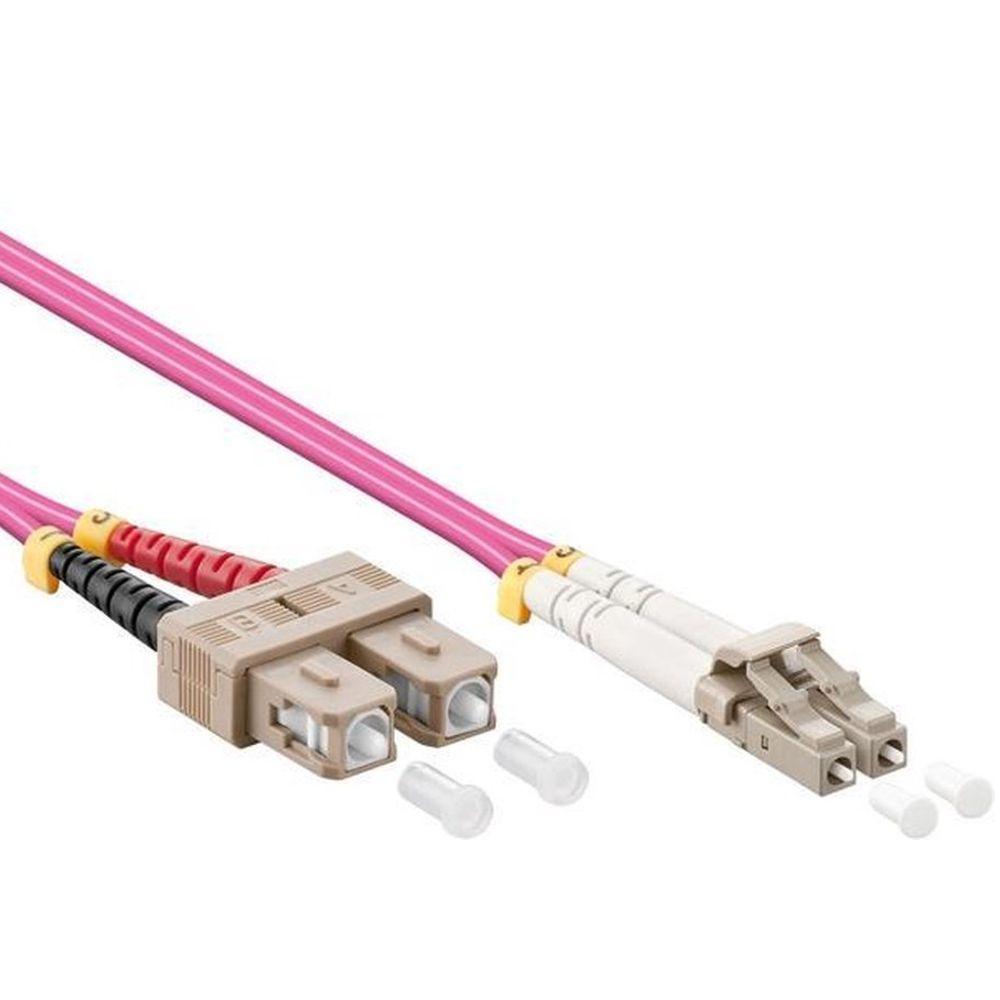 Image of Fiber optical network cable LC-SC OM4 (laser optimized) Multimode (50/