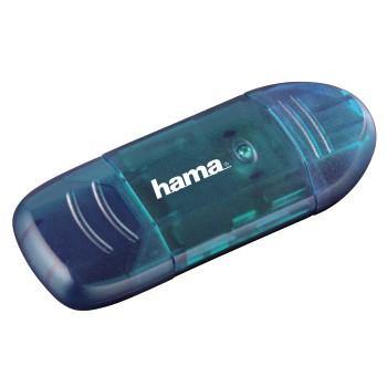 Image of Hama 114730 Externe geheugenkaartlezer USB 2.0 Blauw