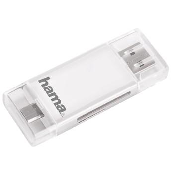 Image of Hama Cardreader USB 2.0 SD/Micro SD Wit